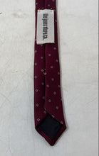 Load image into Gallery viewer, Oscar De La Renta Mens Burgundy Geometric Adjustable Formal Pointed Tie