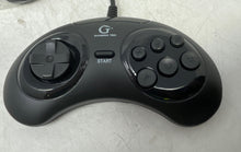 Load image into Gallery viewer, Gamerz Tek Black Wired Game Controller Mini Gen HD For Sega Genesis Untested