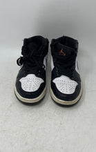 Load image into Gallery viewer, Nike Womens Air Jordan 1 Mid 554725-084 Black White Blue Sneakers Shoes Size 6.5