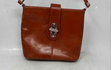 Load image into Gallery viewer, Persaman New York Womens Dark Orange Leather Adjustable Strap Crossbody Bag
