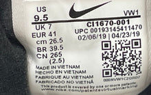 Load image into Gallery viewer, Nike Womens Cortez CI1670-001 Black White Low Top Lace-Up Golf Shoes Size 9.5
