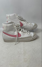 Load image into Gallery viewer, Nike Womens Blazer Mid 77 CZ1055-114 White Pink Lace-Up Sneaker Shoes Size 8