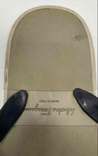 Load image into Gallery viewer, Authentic Salvatore Ferragamo Mens Gray Flip-Flop Sandals Size 10M Damaged