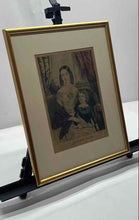 Load image into Gallery viewer, Father's Pride By Nathaniel Currier Lithograph Print Framed Wall Decor Art