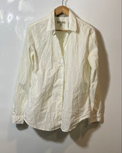 Load image into Gallery viewer, Authentic Burberry London Womens Ivory Long Sleeve Button-Up Shirt Size L