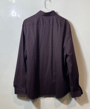 Load image into Gallery viewer, Express Mens Purple Printed 1MX Long Sleeve Slim Fit Collared Dress Shirt Sz XL