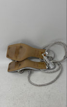 Load image into Gallery viewer, Aldo Womens Barrona Silver Rhinestone Stiletto Heel Ankle Strap Sandals Size 6