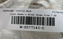 Load image into Gallery viewer, Coach Womens Empire A00980 Brown Signature Lace-Up Sneakers Shoes Size 7.5B