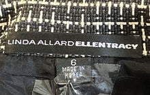 Load image into Gallery viewer, Linda Allard Ellen Tracy Womens Black & White Notch Lapel Blazer Jacket Size 6
