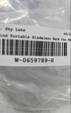 Load image into Gallery viewer, Summer Wind Model A306 Gray Wearable Bladeless Portable Neck Fan Not Tested
