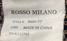 Load image into Gallery viewer, Rosso Milano Mens Black Flat Front Straight Leg Chino Pants Size W36 L32