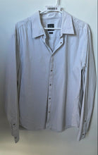 Load image into Gallery viewer, Armani Exchange Mens White Striped Long Sleeve Button-Up Shirt Size XL