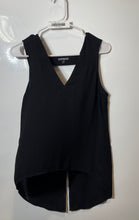 Load image into Gallery viewer, Express Womens Black V-Neck Sleeveless Back Slit Blouse Top Size Small