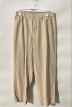 Load image into Gallery viewer, Zara Mens Beige Slash Pockets Button Front Belt Loops Trousers Pants Size 31