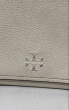 Load image into Gallery viewer, Authentic Tory Burch Womens Thea White Pebbled Leather Crossbody Bag Stained