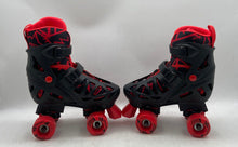 Load image into Gallery viewer, Roller Derby Kids Trac Star 5015-8759 Black Red Adjustable Roller Skates Sz 3-6