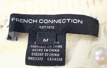 Load image into Gallery viewer, French Connection Womens White Embellished Pullover Sweater Size M With Tag