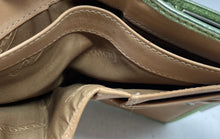 Load image into Gallery viewer, Coach Womens Brown Signature Print Jacquard ID Window Card Holder Bifold Wallet