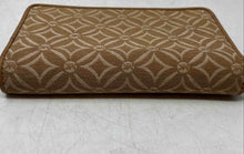 Load image into Gallery viewer, Michael Kors Womens Jet Set Brown Monogram Print ID Window Zip-Around Wallet