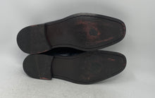 Load image into Gallery viewer, Aston Grey Mens Black Leather Round Toe Slip-On Loafers Shoes Size 10.5