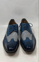 Load image into Gallery viewer, Giorgio Brutini Mens Gray And Blue Leather Wingtip Oxford Dress Shoes Size 12 M
