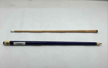 Load image into Gallery viewer, The Miz Collection Black Brown Billiard Cue Blue Two Piece Pool Stick
