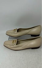 Load image into Gallery viewer, Bally Womens Beige Leather Slip-On Closed Toe Loafer Flats Size 8 M