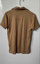 Load image into Gallery viewer, Polo Ralph Lauren Mens Khaki Short Sleeve Collared Polo Shirt Size Small