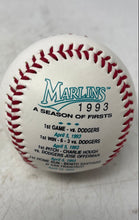 Load image into Gallery viewer, Florida Marlins Inaugural Year 1993 Season Of Firsts Baseball Collectible Ball