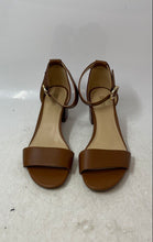 Load image into Gallery viewer, Michael Kors Womens Lena Flex Mid Brown Block Heel Ankle Strap Sandals Size 6.5
