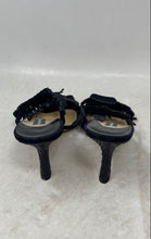 Load image into Gallery viewer, Mark Schwartz Womens Black Open Toe Slip-On Stiletto Mule Heels Size 7.5B