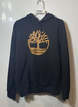 Load image into Gallery viewer, Timberland Mens Black Graphic Regular Fit Long Sleeve Pullover Hoodie Size XL