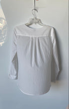 Load image into Gallery viewer, Anne Klein Womens Off White Long Sleeve Round Neck Blouse Top Size Small
