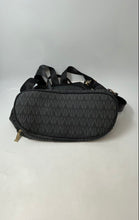 Load image into Gallery viewer, Marco Womens Black Monogram Print Inner Pocket Adjustable Strap Backpack