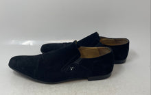 Load image into Gallery viewer, Cesare Paciotti Mens Black Suede Cap Toe Slip-On Loafer Shoes Size 5