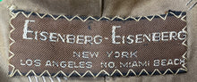 Load image into Gallery viewer, Eisenberg-Eisenberg Mens Brown Suede Long Sleeve Pockets Two Button Blazer N/S