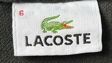 Load image into Gallery viewer, Lacoste Mens Black Cotton Short Sleeve Collared Regular Fit Polo Shirt Size 6