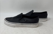 Load image into Gallery viewer, Vans Womens Asher 508731 Black White Low Top Slip-On Sneaker Shoes Size 7