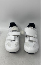 Load image into Gallery viewer, Roknemo Mens White 3 Bolt Round Toe Low Top Hook And Loop Cycling Shoes Size 8.5