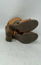 Load image into Gallery viewer, Toms Womens Majorca Brown Leather Cut-Out Block Ankle Strap Heels Size W7.5