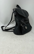 Load image into Gallery viewer, Giani Bernini Womens Black Leather Adjustable Shoulder Strap Mini Backpack