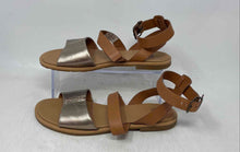 Load image into Gallery viewer, UGG Womens Zahara Brown Leather Open Toe Ankle Strap Sandals Size 7