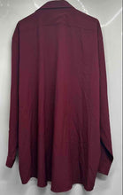 Load image into Gallery viewer, J. Ferrar Mens Burgundy Stretch Long Sleeve Dress Shirt Size 2XL With Tag