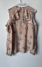 Load image into Gallery viewer, Lauren Ralph Lauren Womens Pink Floral Cold Shoulder Sleeve Blouse Top Size L