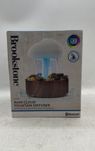 Load image into Gallery viewer, Brookstone Rain Cloud Fountain Diffuser With Wireless Speaker Not Tested In Box