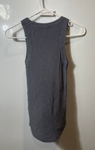 Load image into Gallery viewer, Zara Womens Gray Ribbed Sleeveless Round Neck Regular Fit Tank Top Size S