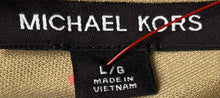 Load image into Gallery viewer, Michael Kors Mens Khaki Short Sleeve Collared Golf Polo Shirt Size Large