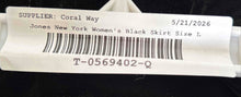 Load image into Gallery viewer, Jones New York Womens Black Flat Front Long Maxi Skirt Size Large