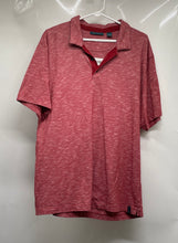Load image into Gallery viewer, Perry Ellis Mens Red Heather Collared Short Sleeve Golf Polo Shirt Size XL