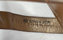 Load image into Gallery viewer, Authentic Tory Burch Womens Miller Gold-Tone Brown Slip-On Thong Sandals Size 5M
